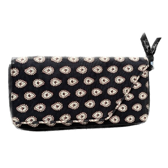NEW NWOT Vera Bradley Large Zip Travel Organizer Wallet - Classic Black - Picture 1 of 4